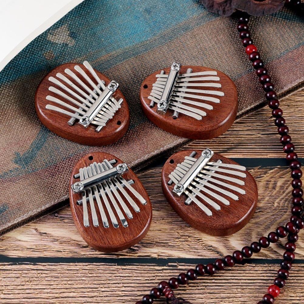 8 Key Mini Kalimba Thumb Piano Wood Exquisite Finger Thumb Piano Marimba Musical Instrument Accessory Year