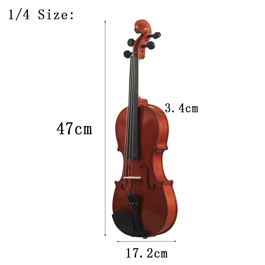 Professionele Natuurlijke 1/8 3/4 1/2 1/4 Akoestische Viool 4/4 Basswood Sparren Hout Violino Muziekinstrumenten Met Case Voor Beginner: 1 I 4