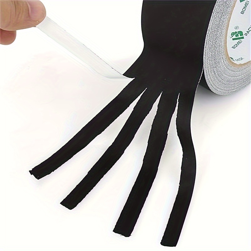 1 rulle svart målartejp för flera ytor, enkel borttagningstejp för säkerhet, vägghantverk, konst, bygg, renovering, hem