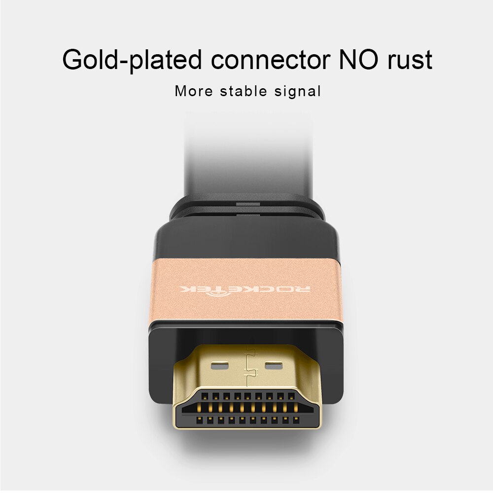 Rocketek Hdmi Kabel Hdmi Naar Hdmi Kabel Hdmi 2.0 4 K 3D 60FPS Kabel Voor Hd Tv Lcd Laptop PS3 projector Computer Kabel 0.5 M 1 M 1.5 M