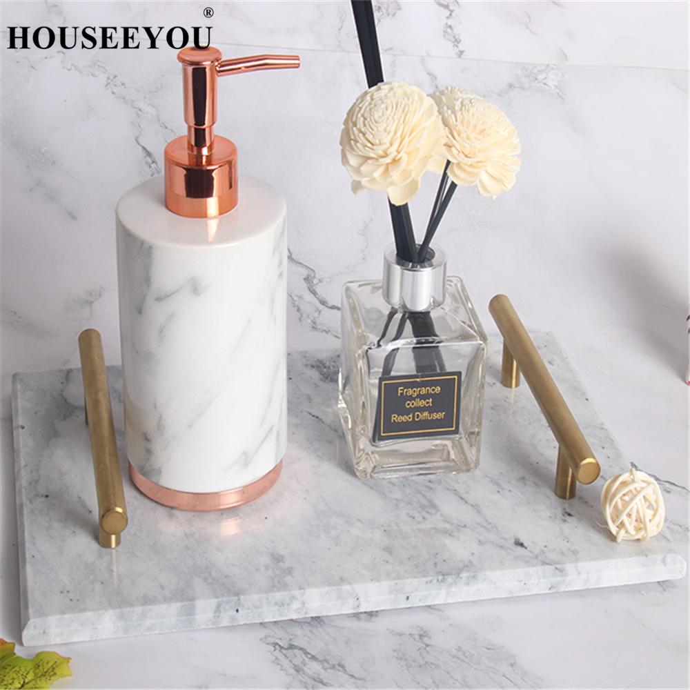 Nordic Style Bathroom Household Hand Pump Liquid Soap Dispenser Lotion Shampoo Bottle Dispenser Fitting Decoration