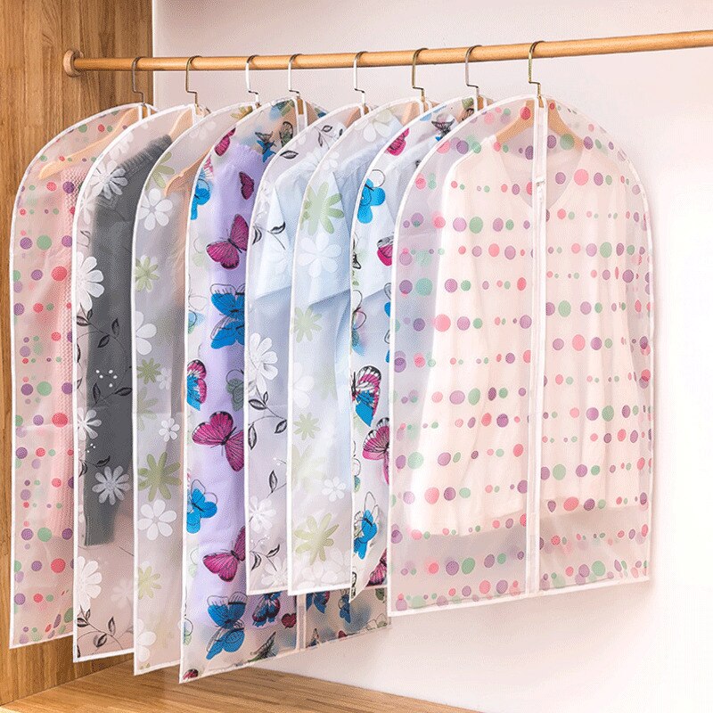 Plastic Clear Dust-proof Cloth Cover Suit/Dress Garment Bag Storage Protector