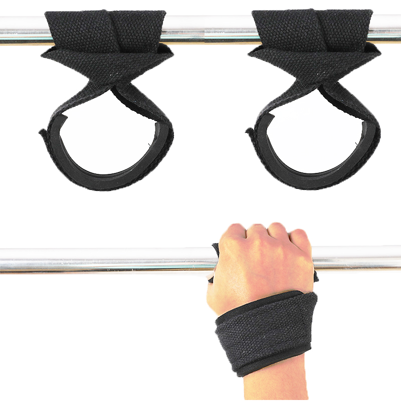 Cinghie da polso per palestra potenza presa Powerlifting attraverso formazione Figura 8 Cinghie per sollevamento pesi