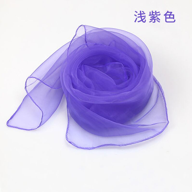 60* 60CM Ladies Scarves Four Seasons Available Woman's Small Squares Silk Solid Scarf: S-12