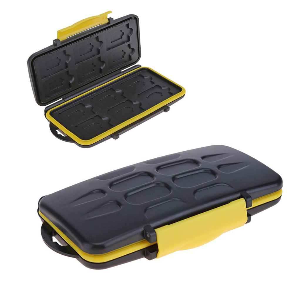 Boîte de rangement étanche multi-grille de grande capacité pour cartes de dépôt, étui résistant aux chocs pour cartes mémoire SD et TF