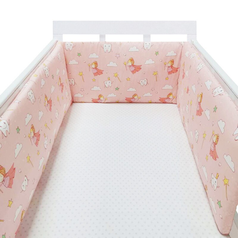 Intrecciato lettino paraurti culla culla cuscino cuscino culla protettore paraurti arredamento camera da letto accessori per Baby Roon: 4