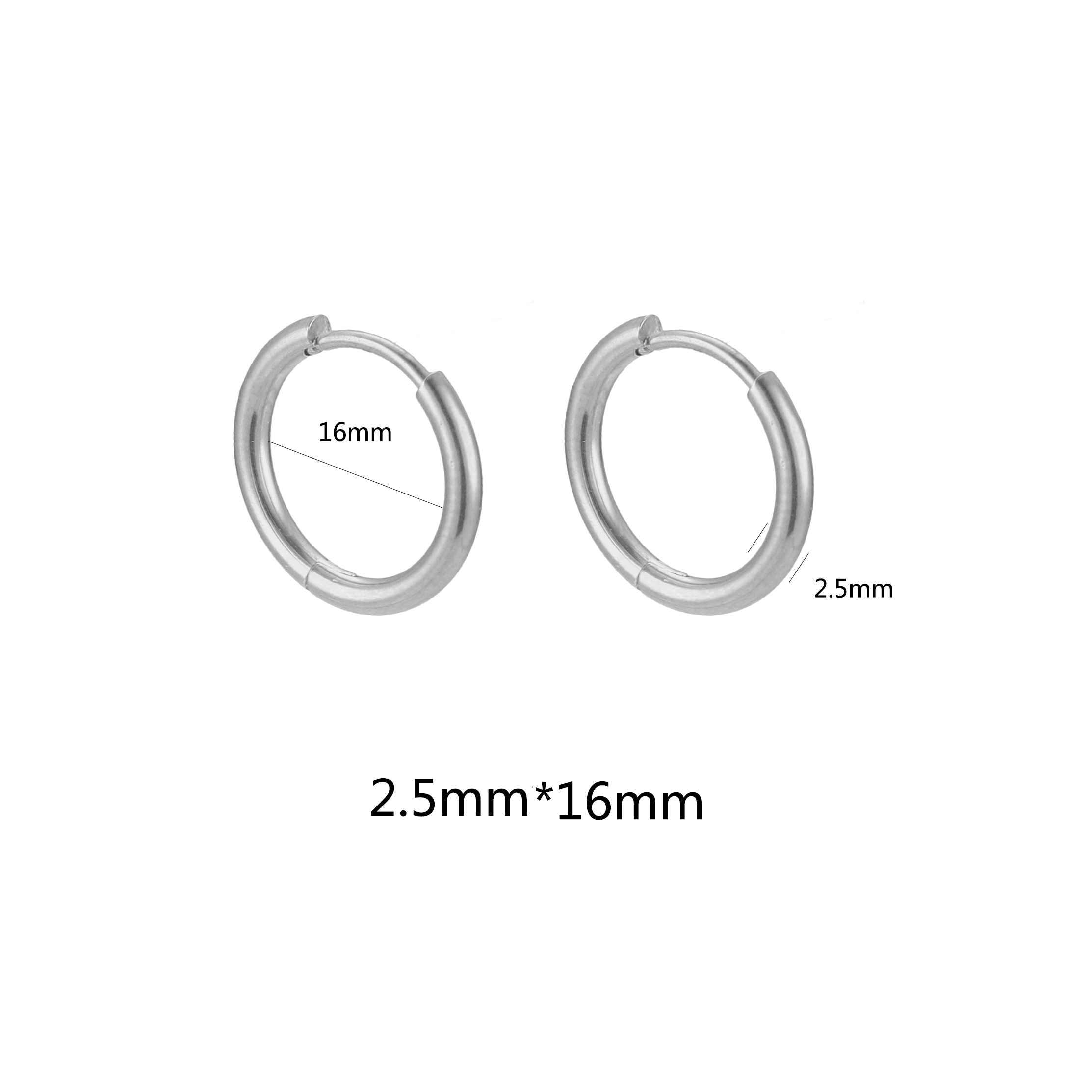 Petites boucles d'oreilles en acier inoxydable pour femmes et hommes, 10 pièces, bijoux à la , , connecteur, accessoires de fabrication de bijoux à faire soi-même: Marine