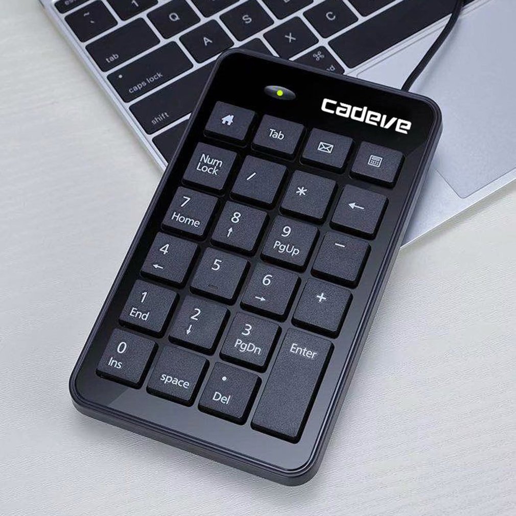 Wired Number Pad Digital Keypad Usb External Keyboard Portable Mini Financial Accounting Numeric Keypad 23 Keys