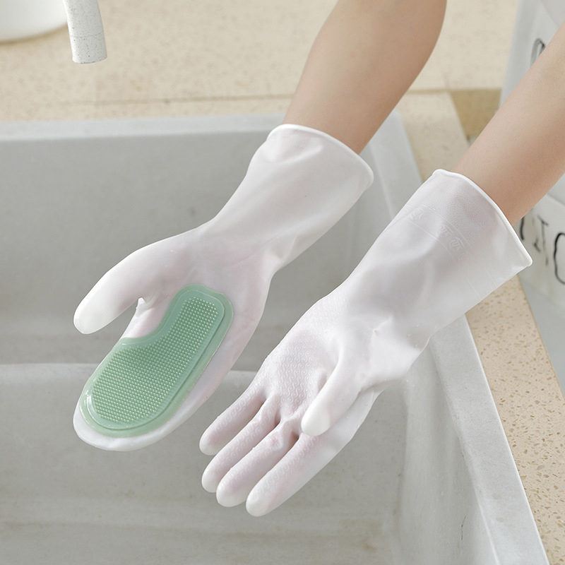 Gants de nettoyage en caoutchouc, brosse magique pour la vaisselle, brosse créative Durable, multifonction, fournitures de cuisine pour la maison