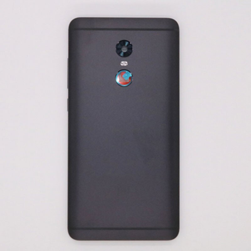 For Xiaomi red mi Redmi Note 4 note4 Spare Parts Back Battery Cover Door Housing + Side Buttons + Camera Flash Lens Replacement: Black