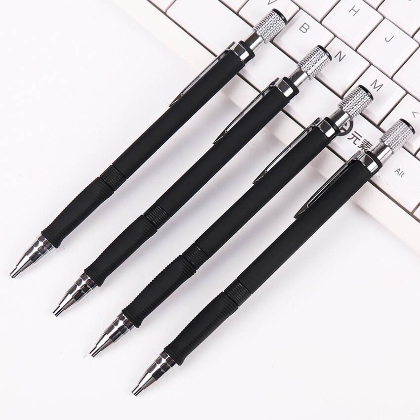 2.0mm Mechanical Pencil Black Lead Holder Mechanical Drafting Drawing Pencil for School and Office Stationery