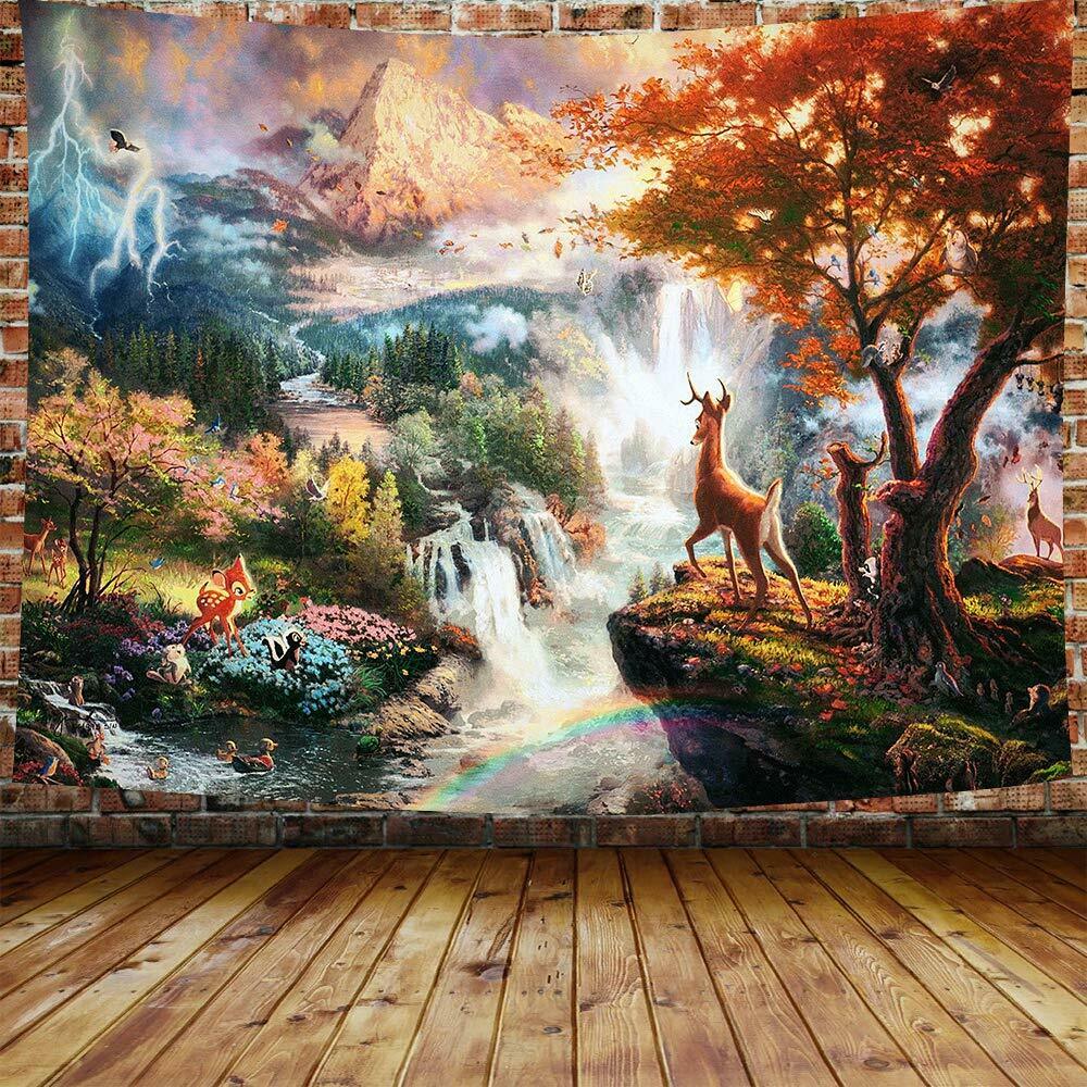 Facy Gedrukt Wandtapijten Psychedelische Mount Monster Tapestry Art Wall Opknoping Thuis Deken Decor Tapestry: 8