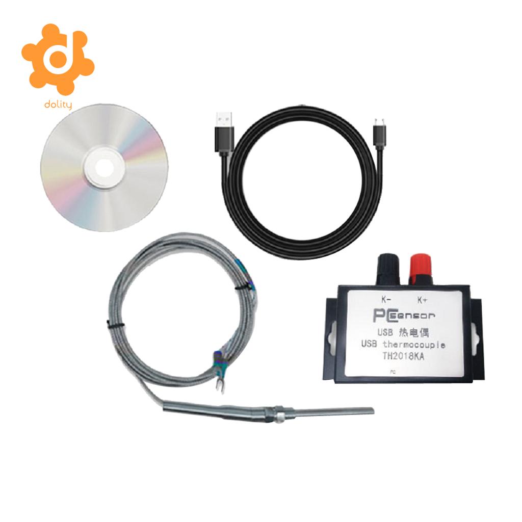 USB Thermocouple Thermometer with K Type Thermocouple Probe 0-1024 Degrees