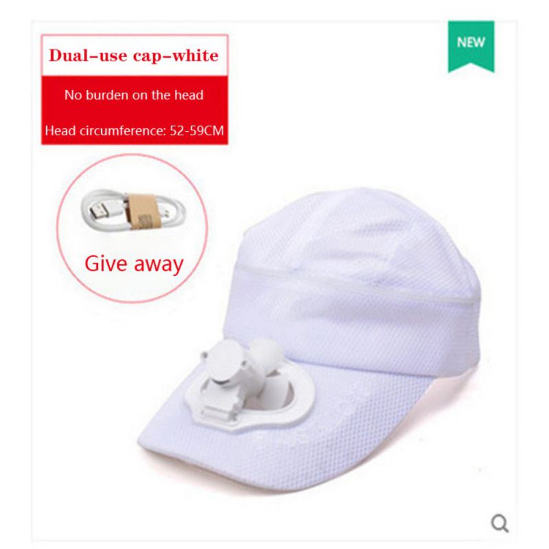 Baseball cap with fan Unisex Hat fan hat Cooling CAP Baseball Summer Cap Usb Charging Cable Fan Caps with Usb line