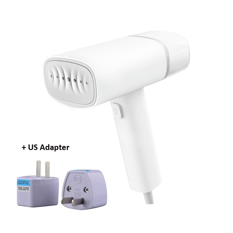 XIAOMI MIJIA ZANJIA ZJ GT-301W Steamer iron mini generator travel Household Electric Garment cleaner Hanging Ironing Portable: Add US Adapter