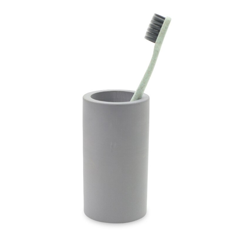 Bathroom Diatomite Toothbrush Cup Quick Water Absorbent Toothbrush Cup Toothbrush Holder Light Grey/Dark Gray/: Dark Gray