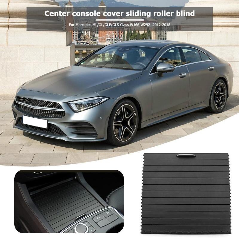 Car Center Console Shutters Cup Holder Slide Roller Blind Cover For Mercedes Benz Ml/Gl/Gle/Gls Class W166 W292