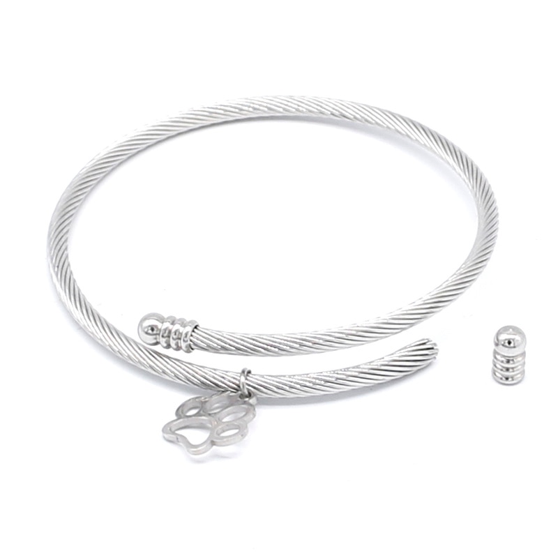 Aiovlo réglable En Acier Inoxydable bricolage Bracelet à breloques & Bracelet Accessoires Fine Bracelet Bijoux pour Femmes