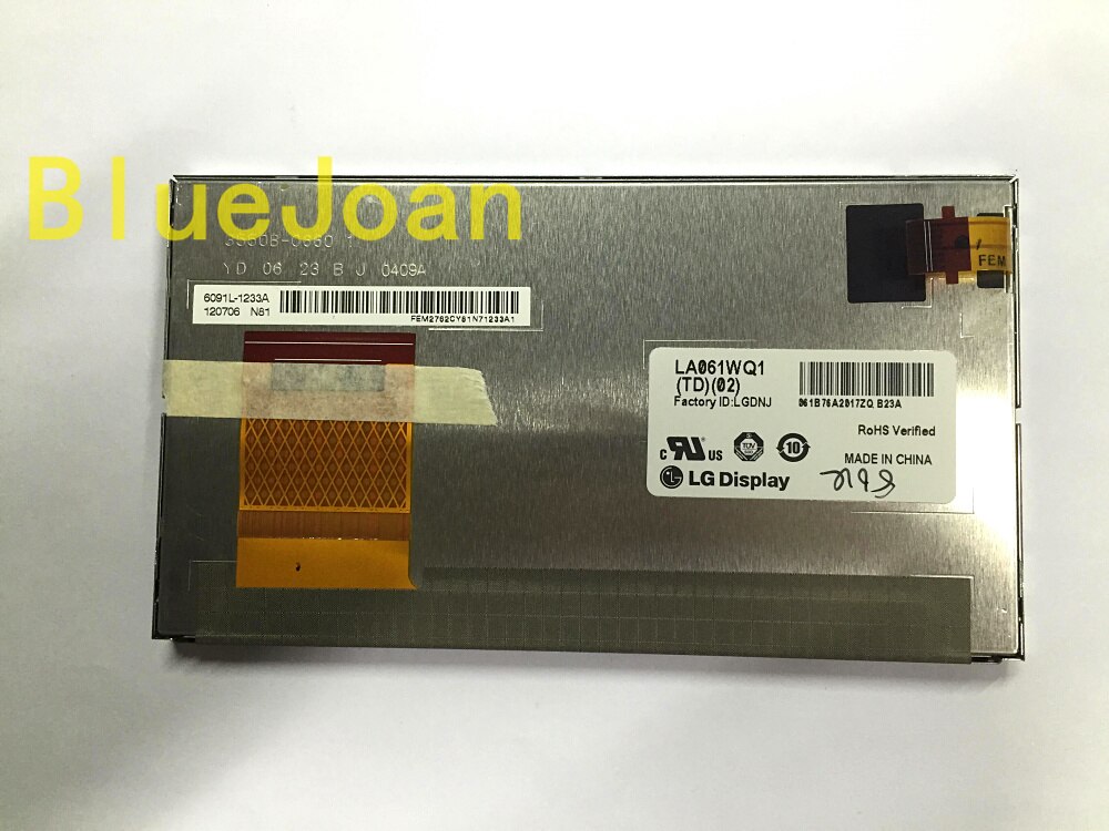 Original LA061WQ1 LA061WQ1-TD02 LA061WQ1-TD05 6.1 "pouces voiture TFT LCD écran d'affichage sans écran tactile pour voiture Toyota GPS