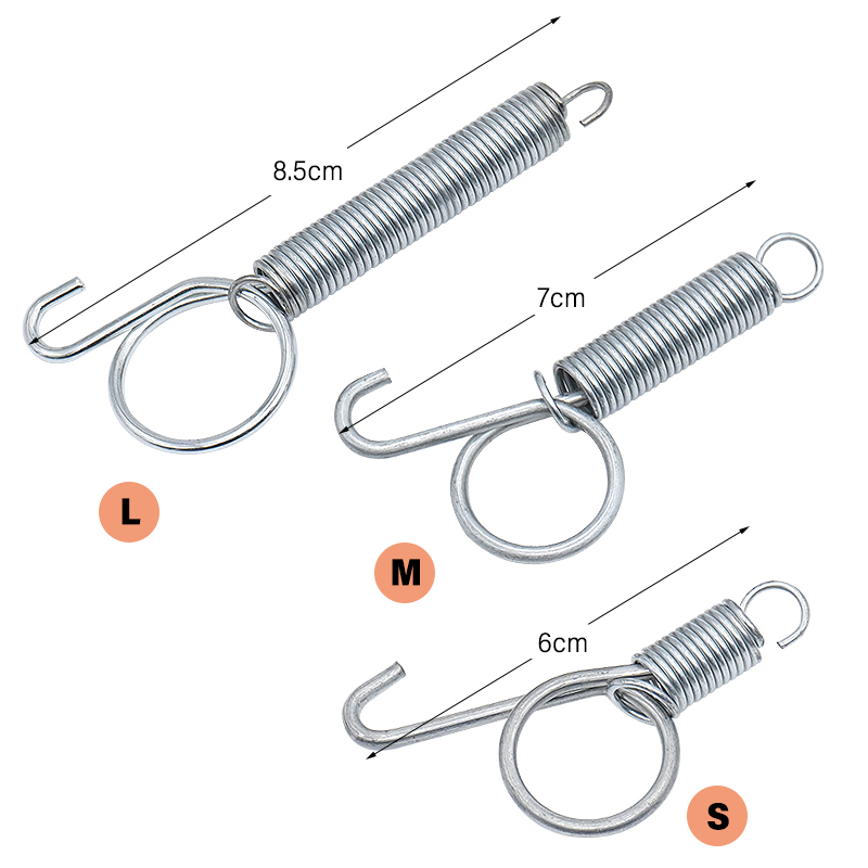 Kip Kwartel Konijn Duivenkooi Deur Metalen veerhaak Multifunctionele bevestiging Trekveer voor pluimveehouderij 1 st