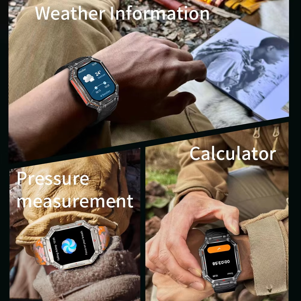 2025 Nuovo GPS SmartWatch Da Uomo Incorporato ChatGPT AI Assistente Bussola Altimetro Barometro Esterno 3ATM Impermeabile sport Smartwatch