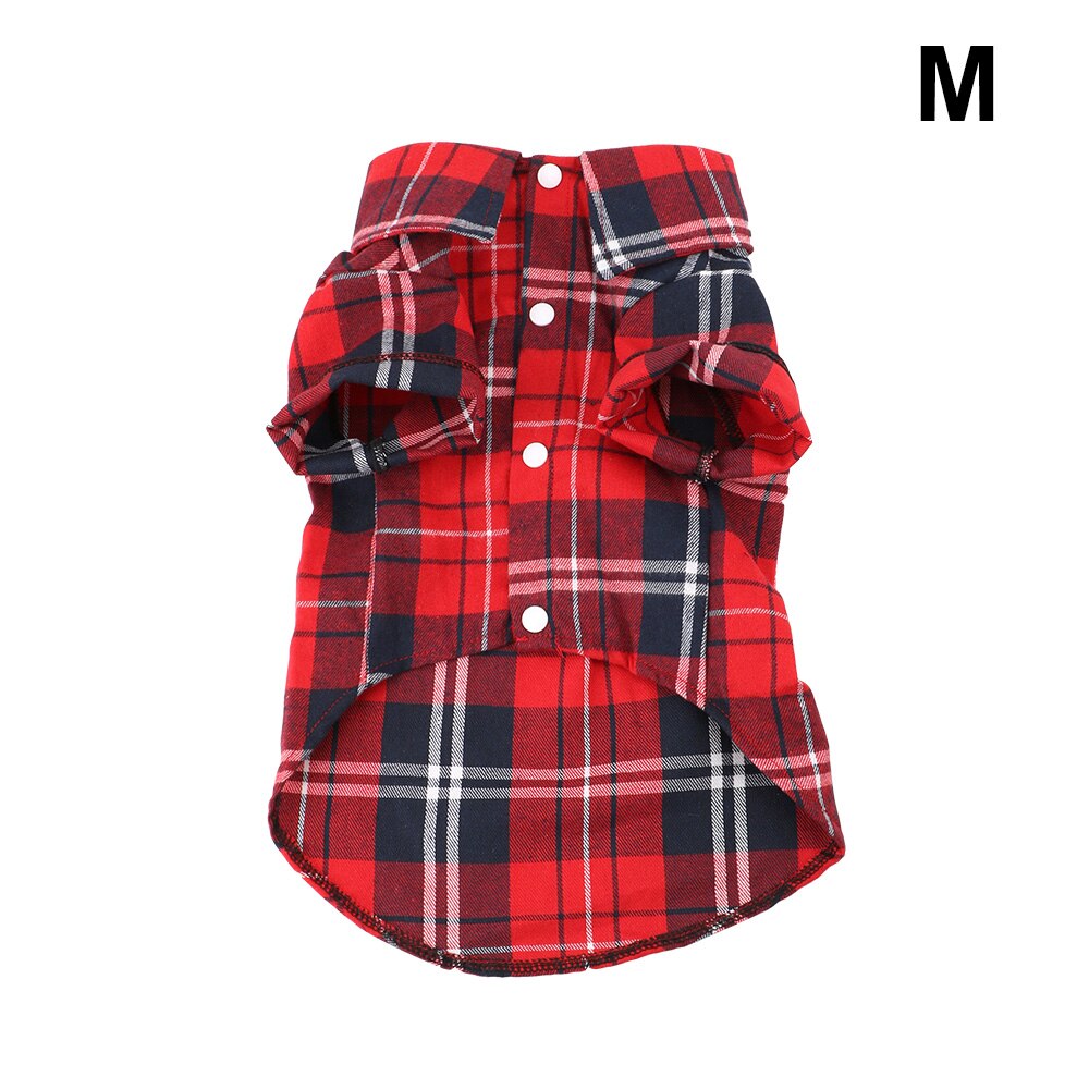 T-shirt à manches courtes en coton doux pour chien, vêtement pour animal de compagnie, chiot, chaton: Red M