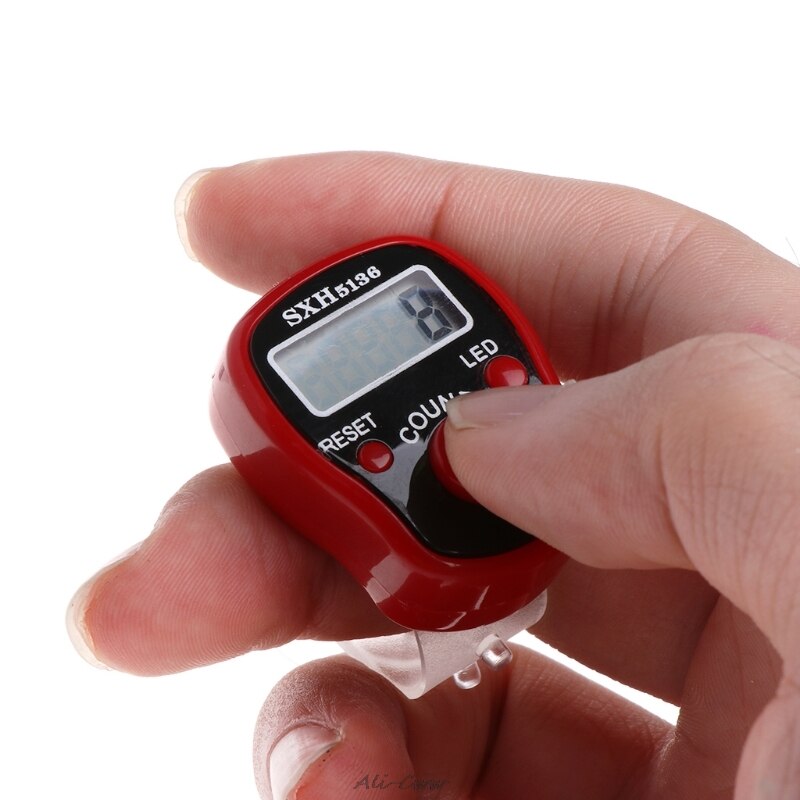 Mini 5 Digit LCD Digital Display Finger Hand Ring ... – Grandado
