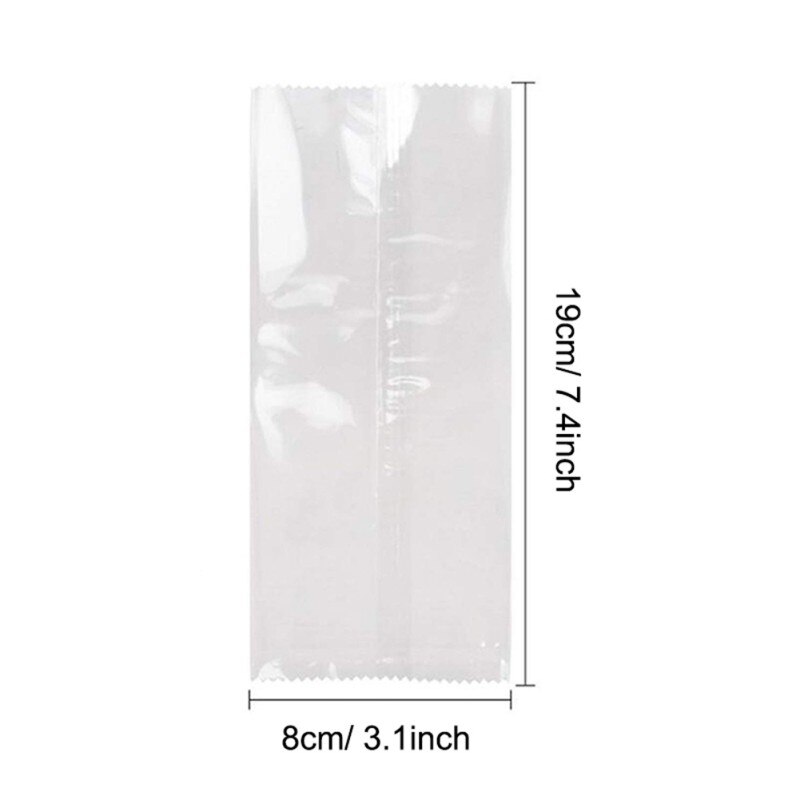 Food Grade Ice Lolly Bags Disposable Plastic Transparent Popsicle Bags Freeze Treat Storage Ice Popsicle Mold Bag 100Pcs/Set