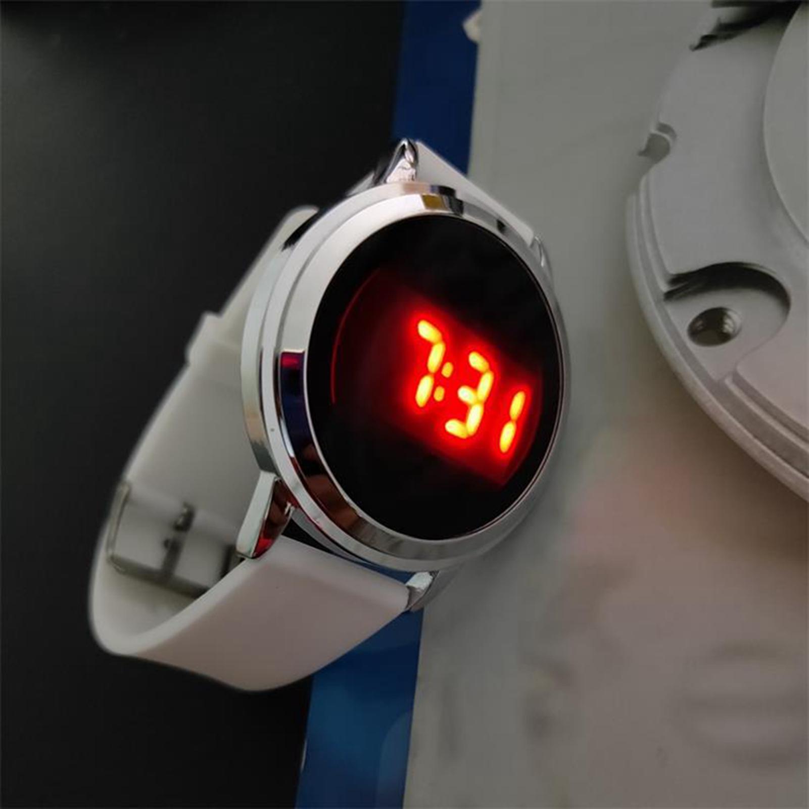 Mode Paar Horloge Mannen Eenvoudige Led Elektronische Touch Screen Digitale Business Horloge