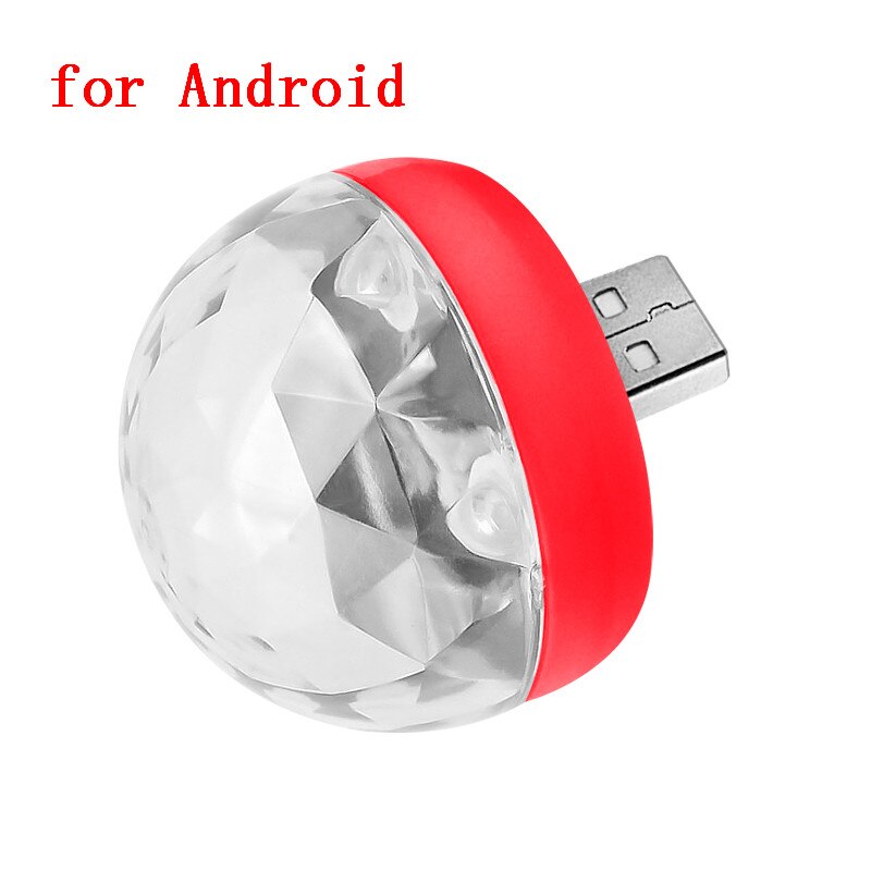 Lumière USB Portable pour moto, voiture, téléphone Portable, lumières Disco, scène, réunion de famille, boule magique, fête, Club, lampe automobile: 06