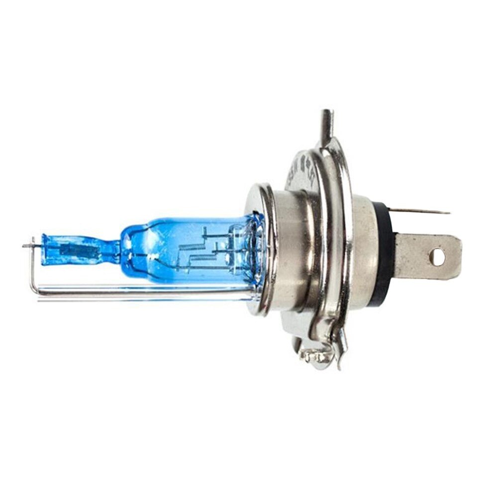 H4 Halogen Xenon Hid Headlight Headlamp 3 Contactors Super White Bulbs 12V 35W: Default Title