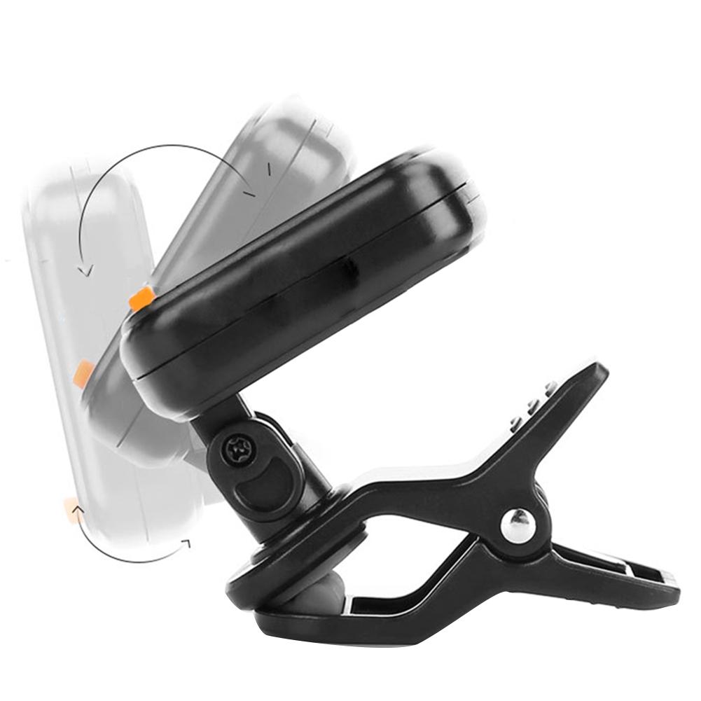 AT-101 Digital Clip Type Electric Digital Guitar Tuner Foldable High Sensitivity Rotating Clip