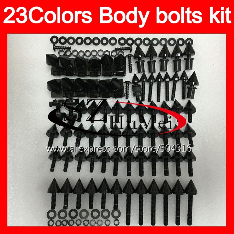 Kit complet de boulons de carénage pour suzuki gsxr 600 gsxr 750 01 02 03 gsxr 600 750 k1 r600 2001 2002 2003 vis et écrous de boulons de pare-brise