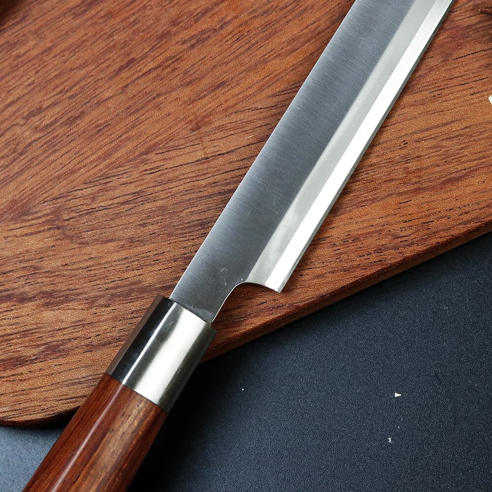 Japanese sushi knife high carbon stainless steel salmon knife 9 inch super long slice razor sharp chef sashimi knife