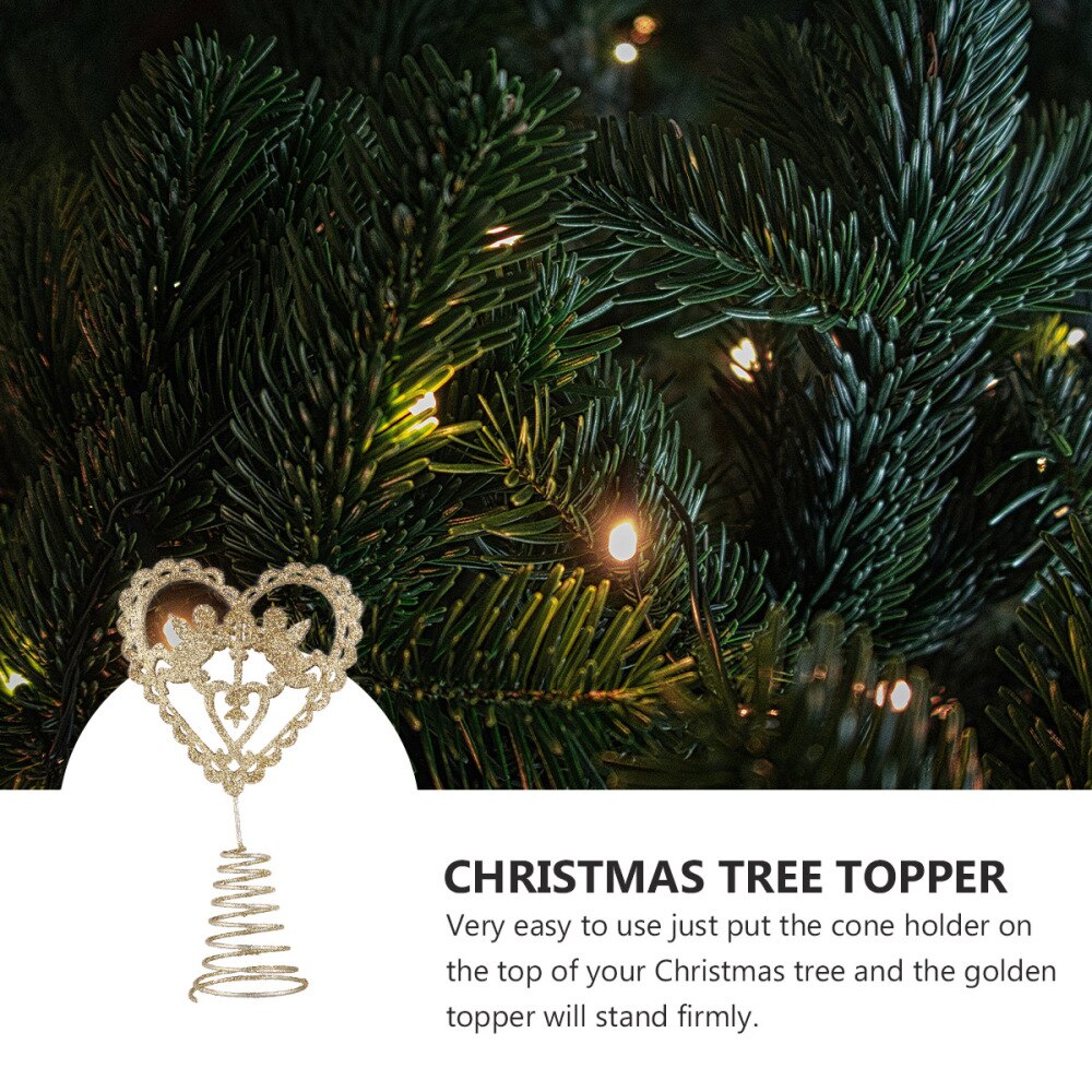 1Pc Kerstboom Decoratie Topper Star Tree Topper Ornament (Golden)