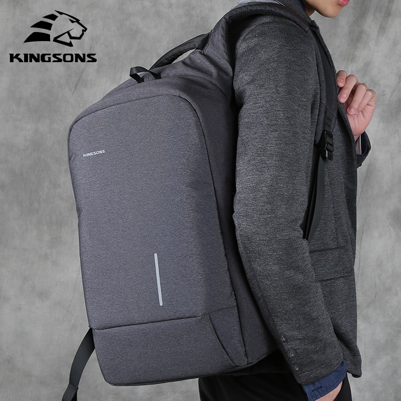 Kingsons ks3149w mochila masculina para 13 15.6 polegadas portátil mochila grande capacidade estilo casual mochila repelente de água