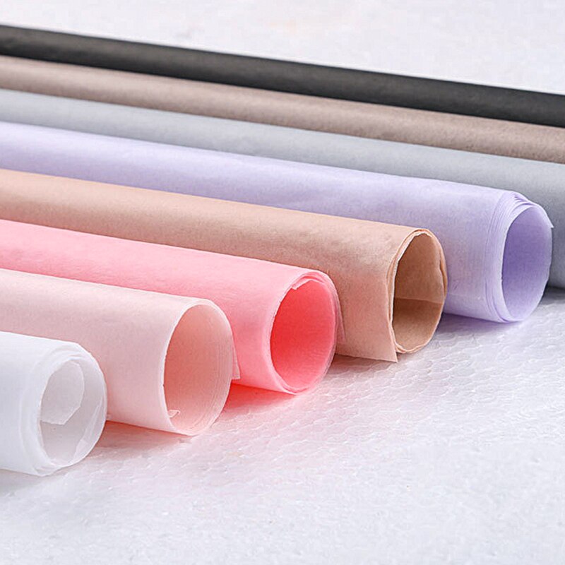 40pcs/Lot Tissue Paper 50*70CM Craft Paper Floral Wrapping Paper Packing Paper Home Decoration Festive Party Supply