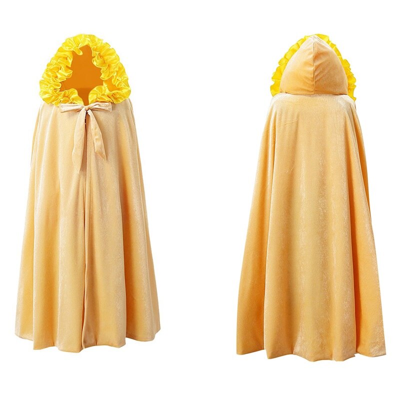 Muababy tjejer volanger huva kappa elsa sophia anna törnande skönhet belle fancy dress up kappa halloween kostym