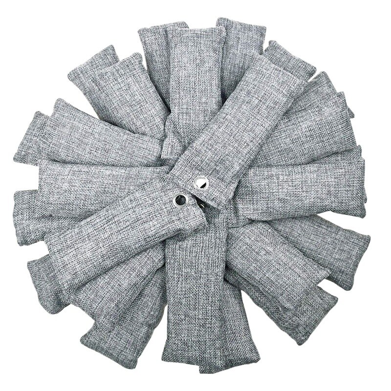 Pack de 24 bolsas Purificadoras de aire de carbón de bambú para zapatos bolsas Purificadoras de aire naturales eliminadoras de olores de carbón activado