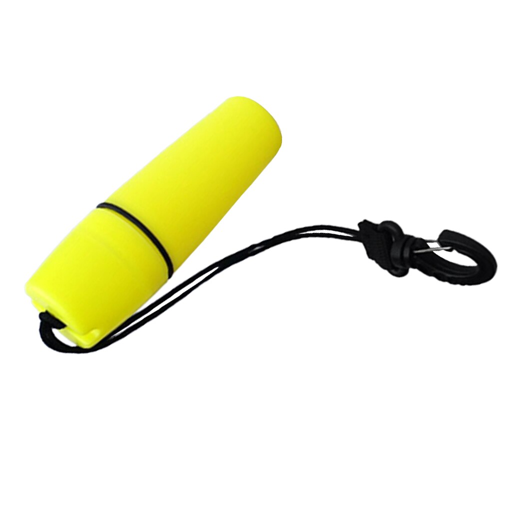 Scuba Diving Snorkeling Kayak Waterproof Container Bottle With Hook Yellow Watersports Storage Bottle