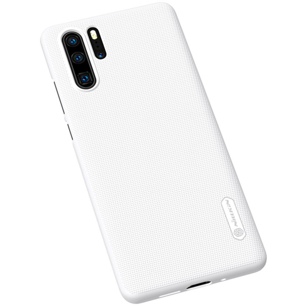 for Huawei P30 Case for Huawei P30 Pro case cover NILLKIN Super Frosted Shield Matte PC Hard Back Cover Case for Huawei P30 Pro: for Huawei P30 / White 