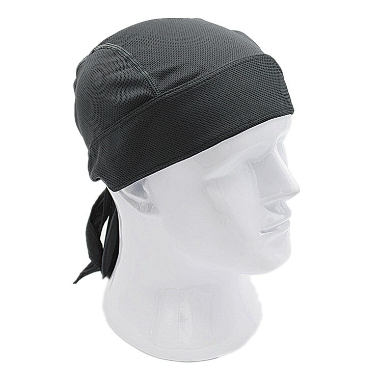 Outdoor Quick Dry Pure Cycling Cap Head Scarf Headscarf Headband Summer Men Running Riding Bandana Ciclismo Pirate Hat Hood: gray