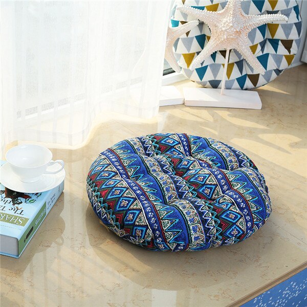 40Cm Modern Lounger Minimalism Floor Cushions Round Comfortable Print Flower Seat For Kids Home Office Soft Pillow: 5