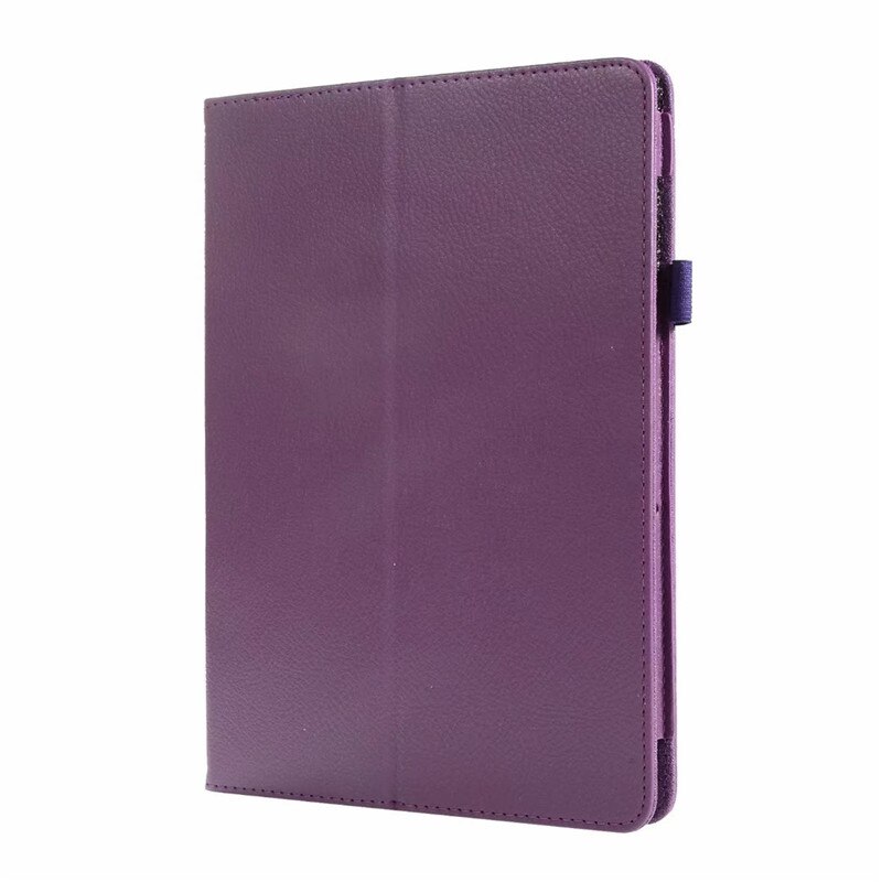 Litchi pu læderetui til huawei mediapad  t5 10 cover til huawei media pad ags 2-w09 ags 2-l09 ags 2-l03 ags 2-w19 10.1 tommer cover: Lilla