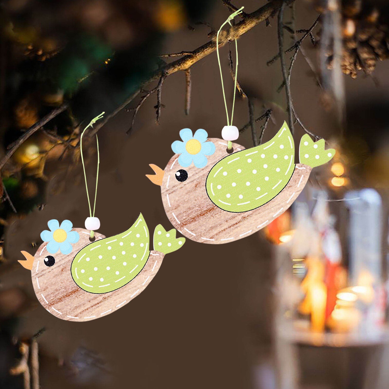 Gevleugelde Vogel Pasen Hanger Houten Pasen Opknoping Hanger Muur Deur Decoratie Decor Voor Huis Tuin Binnenplaats Decoratie: C