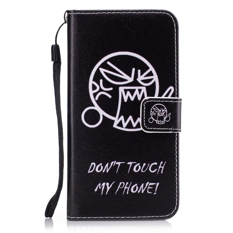 Funda de cuero con tapa para Huawei, carcasa suave tipo billetera para Huawei Y5 II 2 Y5II / Y6 ii Compact CUN-U29 CUN-L21, Honor 5A CUN-L01 CUN U29 L21: Anger