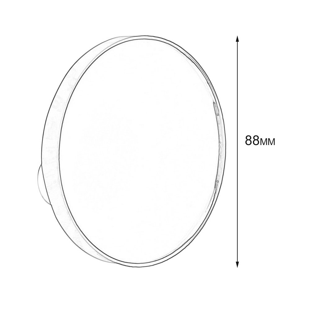 Portable Vanity Mini Pocket Round Makeup Magnifying Mirror With Two Suction Cups Compact Cosmetic Mirror Tool 5X 10X 15X