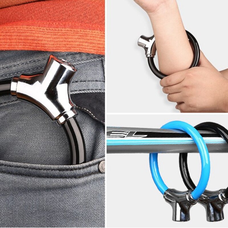 -Bike Lock,12mm Heavy Duty Portable Bicycle Lock, Bike Locks Anti-Theft High Security for Mountain Bike Road Bike