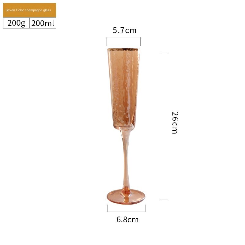 Large Capacity Crystal Glass Cup Small Wine Glass Champagne Cup European-style Tall Transparent Wine Glass Cup LD548: color10