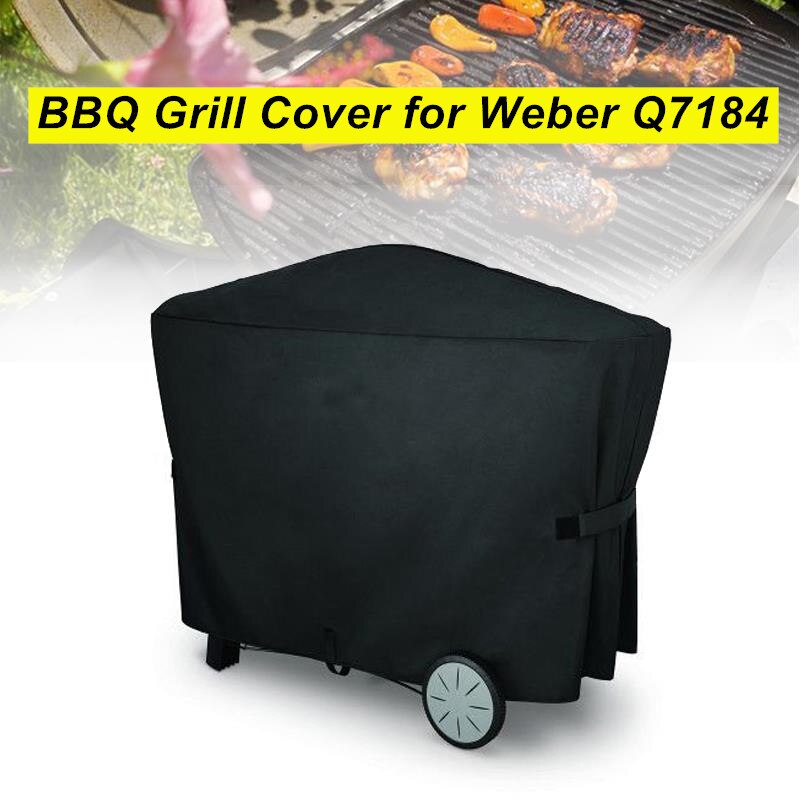 Outdoor Waterdichte Bbq Grill Cover Voor Weber Q7184 Stofdichte Beschermhoes Regen Barbeque Grill Cover 112x64x95cm